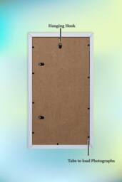 Arpan MDF Multi Aperture Photo Picture Frame 3, Aperture (3 Aperture) in White - thumbnail 3