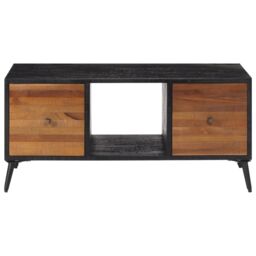 Berkfield Home Coffee Table 90x50x41 cm Solid Reclaimed Teak in Brown - Size: 90 x 50 x 41 cm - thumbnail 3