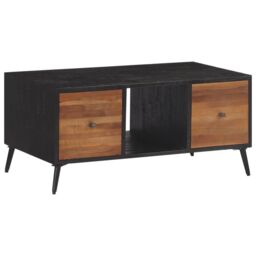 Berkfield Home Coffee Table 90x50x41 cm Solid Reclaimed Teak in Brown - Size: 90 x 50 x 41 cm