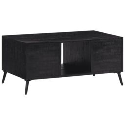 Berkfield Home Coffee Table 90x50x41 cm Solid Reclaimed Teak in Brown - Size: 90 x 50 x 41 cm - thumbnail 5