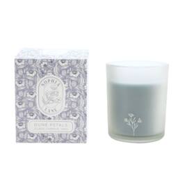 Sophia Lane Dune Petals Floral Candle - 100g in Light Blue - thumbnail 2