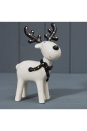 KDMD Black & White Ceramic Deer - Large - thumbnail 2