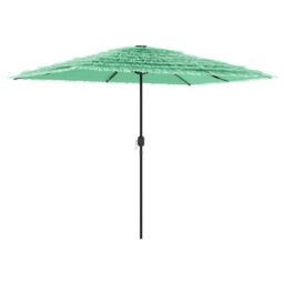 Berkfield Home Garden Parasol with Steel Pole Green 300x200x250 cm - Size: 300 x 200 x 250 cm - thumbnail 2