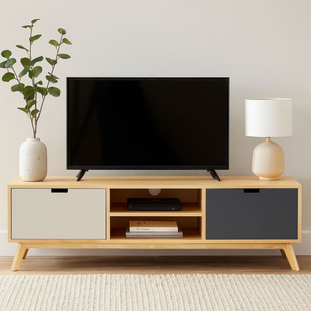 Orsina Contemporary Design Media Unit, Durable MDF Constructed Modern TV Cabinet, Functional Sleek Media Unit - image 1