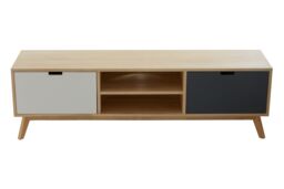 Orsina Contemporary Design Media Unit, Durable MDF Constructed Modern TV Cabinet, Functional Sleek Media Unit - thumbnail 2