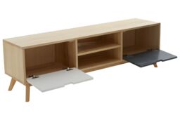 Orsina Contemporary Design Media Unit, Durable MDF Constructed Modern TV Cabinet, Functional Sleek Media Unit - thumbnail 4