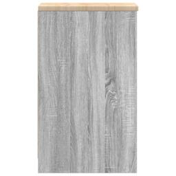Berkfield Home Durable Garage Storage Cabinet Grey Sonoma 30x51x85 cm Solid Wood Pine - Size: 30 x 51 x 85 cm - thumbnail 6