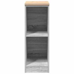 Berkfield Home Durable Garage Storage Cabinet Grey Sonoma 30x51x85 cm Solid Wood Pine - Size: 30 x 51 x 85 cm - thumbnail 5