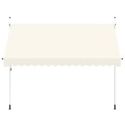 Berkfield Home Manual Retractable Awning 350 cm Cream in Beige - thumbnail 1