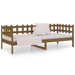 Berkfield Home Beautiful Day Bed Honey Brown 90x200 cm Solid Wood Pine - thumbnail 5
