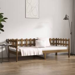 Berkfield Home Beautiful Day Bed Honey Brown 90x200 cm Solid Wood Pine - thumbnail 4
