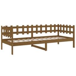 Berkfield Home Beautiful Day Bed Honey Brown 90x200 cm Solid Wood Pine - thumbnail 7
