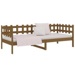 Berkfield Home Beautiful Day Bed Honey Brown 90x200 cm Solid Wood Pine - thumbnail 6