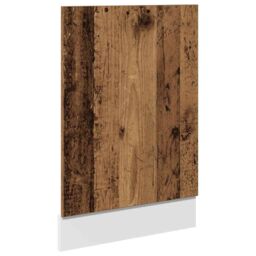 Berkfield Home Dishwasher Panel Old Wood 45x3x67 cm Engineered Wood in Brown - Size: 45 x 3 x 67 cm - thumbnail 2