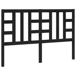 Berkfield Home Beautiful Bed Headboard Black 166x4x100 cm Solid Wood Pine - Size: 166 x 4 x 100 cm - thumbnail 3