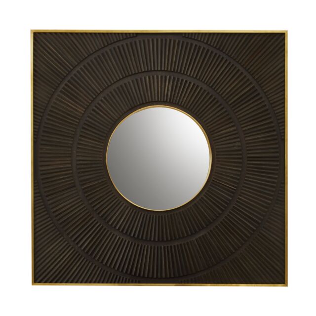 Orsina Sadri Mango Wood Wall Mirror in Brown - image 1