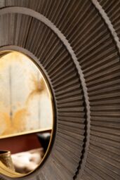 Orsina Sadri Mango Wood Wall Mirror in Brown - thumbnail 4