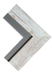 Frames & Mirrors 4U Metro Distressed White Frame with Dark Grey Mount for Image Size 9 x 7 Inch - thumbnail 3