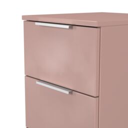 Ready Assembled 2 U Dover 3 Drawer Bedside Cabinet (Ready Assembled) in Dusty Pink - thumbnail 5