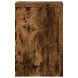 Berkfield Home Plant Stands 2 pcs Smoked Oak 20x20x30 cm Engineered Wood in Brown - Size: 20 x 20 x 30 cm - thumbnail 6