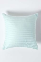 Homescapes Continental Egyptian Cotton Pillowcase 330 TC, 40 x 40 cm in Blue - thumbnail 1