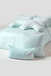 Homescapes Continental Egyptian Cotton Pillowcase 330 TC, 40 x 40 cm in Blue - thumbnail 4