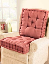 Chums Luxury Back & Seat Booster Cushion in Terracotta - thumbnail 2