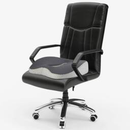 NESTLUNE Orthopedic Memory Foam Seat Cushion Back in Black - Size: 100 cm x 190 cm - thumbnail 3