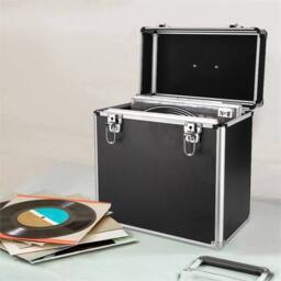 "VOGREX 12"" Black Vinyl LP Record Storage Case Stackable DJ Flight Box" - thumbnail 4