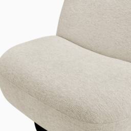 FurnitureboxUK Tilda Fabric Accent Chair in Cream - thumbnail 7