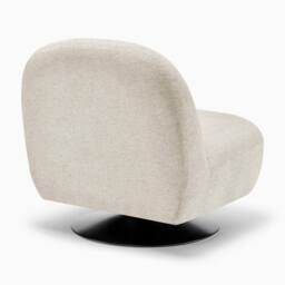 FurnitureboxUK Tilda Fabric Accent Chair in Cream - thumbnail 5