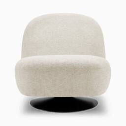 FurnitureboxUK Tilda Fabric Accent Chair in Cream - thumbnail 4