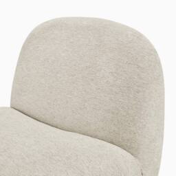 FurnitureboxUK Tilda Fabric Accent Chair in Cream - thumbnail 6