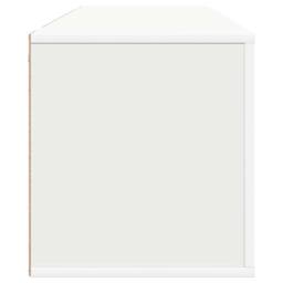 Berkfield Home Wall Shoe Cabinet White 100x35x38 cm Engineered Wood - Size: 100 x 35 x 38 cm - thumbnail 7