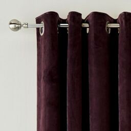 Helena Springfield 'Escala' Woven Lined Curtains in Dark Red - Size: 167 cm width x 228 cm drop - thumbnail 2