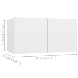 Berkfield Home 4 Piece TV Cabinet Set White Engineered Wood - thumbnail 7