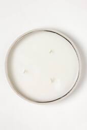 Homescapes Silver Hammered Vanilla Scented Candle - 15 cm - thumbnail 5