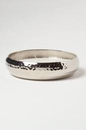 Homescapes Silver Hammered Vanilla Scented Candle - 15 cm - thumbnail 2