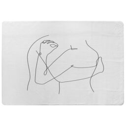 Benjamin Tate Design Line Art Hug Designer Rug in Natural - Size: Large - thumbnail 1