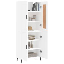 Berkfield Home Highboard White 69.5x34x180 cm Engineered Wood - thumbnail 3