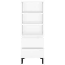 Berkfield Home Highboard White 40x36x110 cm Engineered Wood - Size: 40 x 36 x 110 cm - thumbnail 3