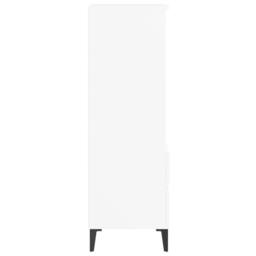 Berkfield Home Highboard White 40x36x110 cm Engineered Wood - Size: 40 x 36 x 110 cm - thumbnail 5