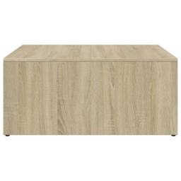 Berkfield Home Nesting Coffee Tables 2 pcs Sonoma Oak Engineered Wood & Metal in Natural - thumbnail 6