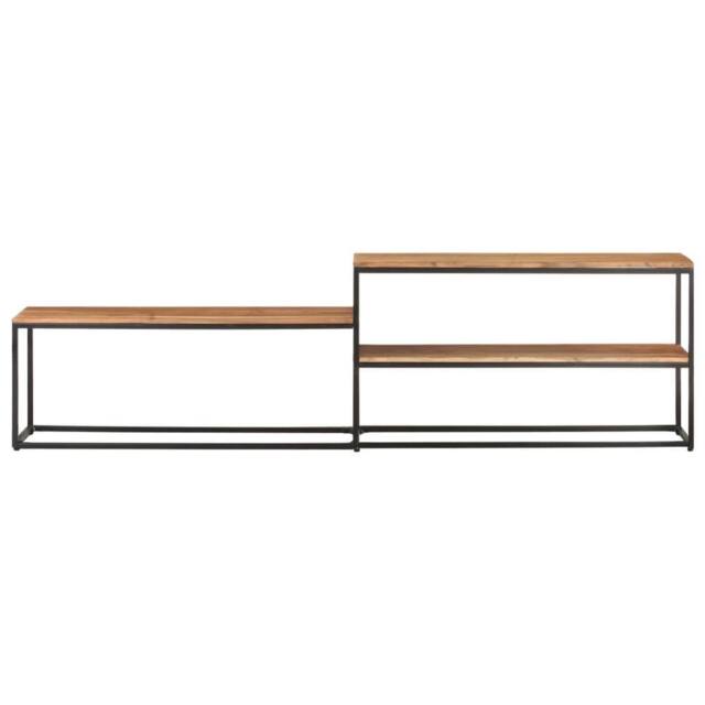 Berkfield Home TV Cabinet 180x30x50 cm Solid Acacia Wood in Brown - Size: 180 x 30 x 50 cm - image 1