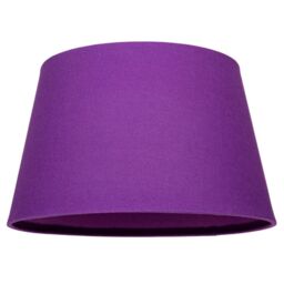 Happy Homewares Traditional Linen Fabric Drum Shade for Pendant & Lampshade in Purple - Size: 12 inches - thumbnail 5