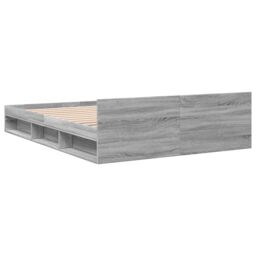 Berkfield Home Bed Frame with Drawers without Mattress Grey Sonoma 140x200 cm - thumbnail 6