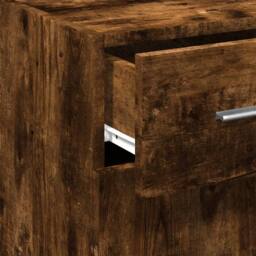 Berkfield Home Sideboard Smoked Oak 30x42.5x93 cm Engineered Wood in Brown - thumbnail 9
