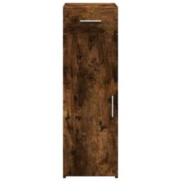Berkfield Home Sideboard Smoked Oak 30x42.5x93 cm Engineered Wood in Brown - thumbnail 4