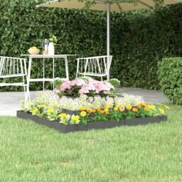 Berkfield Home Planter Grey 110x110x27 cm Solid Wood Pine - Size: 110 x 110 x 27 cm - thumbnail 2