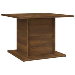 Berkfield Home Decorative Coffee Table Brown Oak 55.5x55.5x40 cm Engineered Wood - thumbnail 3